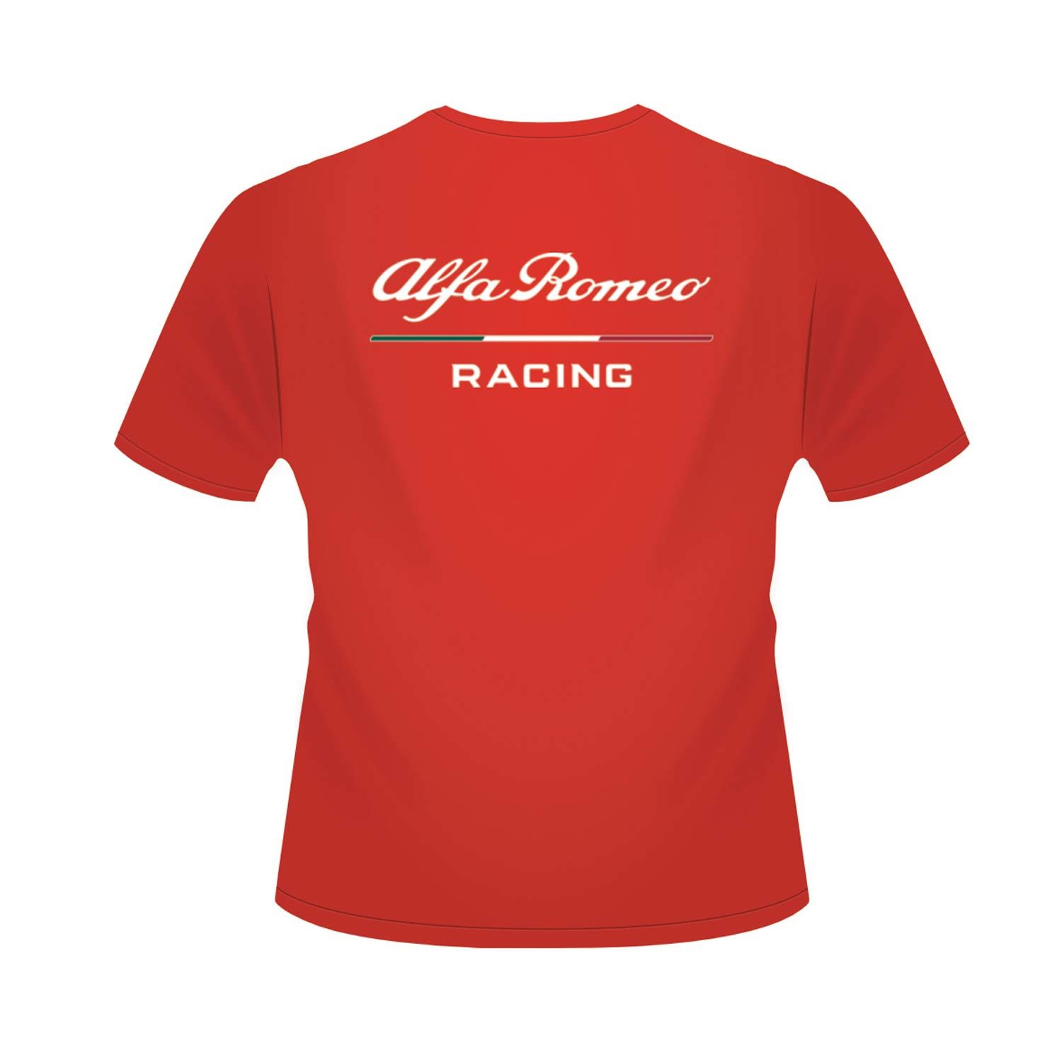 2019 Alfa Romeo Racing F1 Team Uomo T-shirt Tee Rosso Formula Uno Taglie XS-XXL 