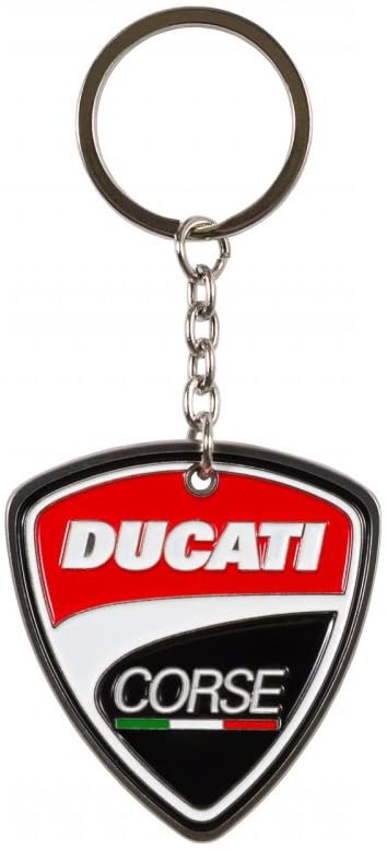 Ducati corse goma llavero keyring rojo tricolore nuevo!!! 
